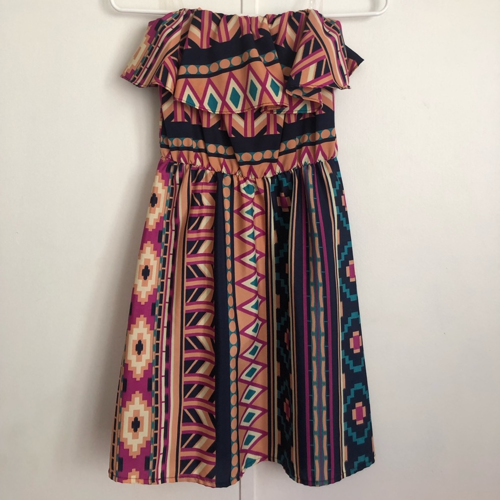 Aztec Printed Dress